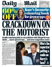 Daily Mail (UK) Newspaper Front Page for 1 December 2016