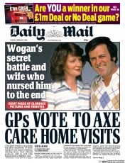 Daily Mail (UK) Newspaper Front Page for 1 February 2016