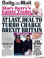 Daily Mail (UK) Newspaper Front Page for 1 April 2023