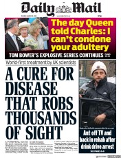 Daily Mail (UK) Newspaper Front Page for 20 March 2018