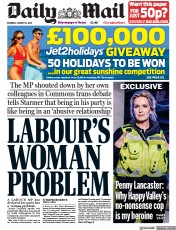 Daily Mail (UK) Newspaper Front Page for 21 January 2023