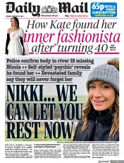 Daily Mail (UK) Newspaper Front Page for 21 February 2023