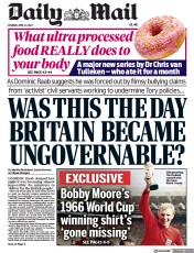 Daily Mail (UK) Newspaper Front Page for 22 April 2023