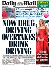 Daily Mail front page for 22 May 2023