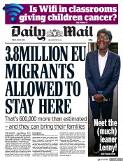 Daily Mail (UK) Newspaper Front Page for 22 June 2018