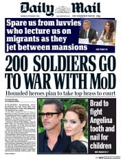 Daily Mail (UK) Newspaper Front Page for 22 September 2016