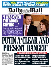 Daily Mail (UK) Newspaper Front Page for 23 January 2018