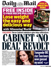 Daily Mail (UK) Newspaper Front Page for 23 February 2019