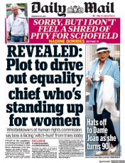 Daily Mail front page for 23 May 2023