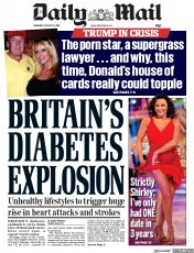 Daily Mail (UK) Newspaper Front Page for 23 August 2018