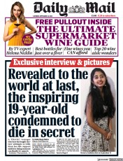 Daily Mail front page for 23 September 2023