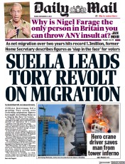 Daily Mail front page for 24 November 2023