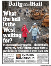 Daily Mail front page for 24 January 2023