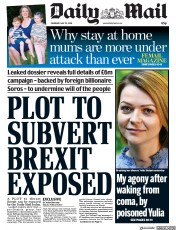 Daily Mail (UK) Newspaper Front Page for 24 May 2018