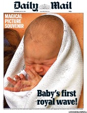 Daily Mail (UK) Newspaper Front Page for 24 July 2013