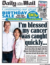 Daily Mail (UK) Newspaper Front Page for 24 July 2023