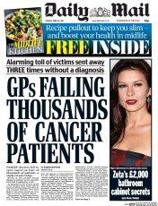 Daily Mail (UK) Newspaper Front Page for 25 April 2017