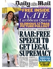 Daily Mail (UK) Newspaper Front Page for 26 March 2022