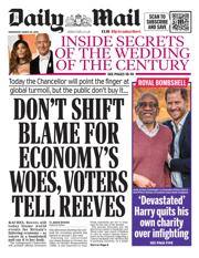 Daily Mail front page for 26 March 2025