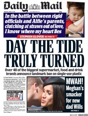 Daily Mail (UK) Newspaper Front Page for 26 April 2018