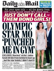Daily Mail (UK) Newspaper Front Page for 26 April 2019
