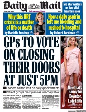 Daily Mail (UK) Newspaper Front Page for 26 April 2022