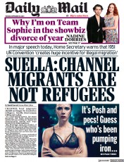 Daily Mail front page for 26 September 2023