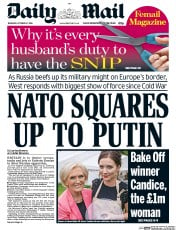 Daily Mail (UK) Newspaper Front Page for 27 October 2016