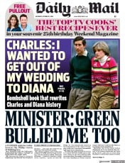 Daily Mail (UK) Newspaper Front Page for 27 October 2018