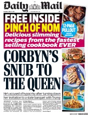 Daily Mail (UK) Newspaper Front Page for 27 April 2019