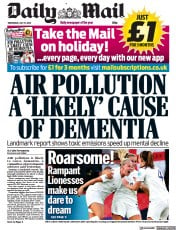 Daily Mail (UK) Newspaper Front Page for 27 July 2022