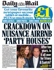 Daily Mail (UK) Newspaper Front Page for 28 March 2023