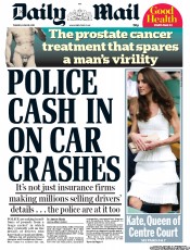Daily Mail (UK) Newspaper Front Page for 28 June 2011