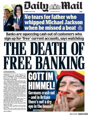 Daily Mail (UK) Newspaper Front Page for 28 June 2018