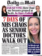 Daily Mail (UK) Newspaper Front Page for 28 June 2023