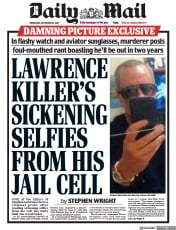 Daily Mail (UK) Newspaper Front Page for 28 September 2022
