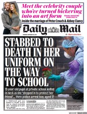 Daily Mail front page for 28 September 2023