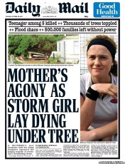 Daily Mail Newspaper Front Page (UK) for 29 October 2013