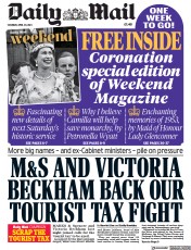 Daily Mail (UK) Newspaper Front Page for 29 April 2023