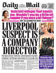 Daily Mail front page for 29 May 2025