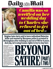Daily Mail (UK) Newspaper Front Page for 29 June 2017