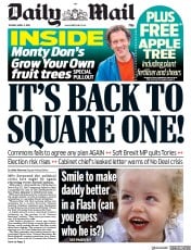 Daily Mail (UK) Newspaper Front Page for 2 April 2019