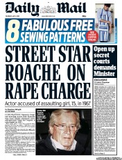 Daily Mail (UK) Newspaper Front Page for 2 May 2013