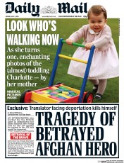 Daily Mail (UK) Newspaper Front Page for 2 May 2016
