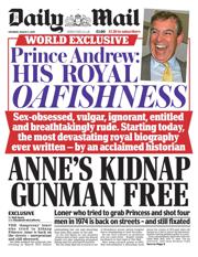 Daily Mail front page for 2 August 2025