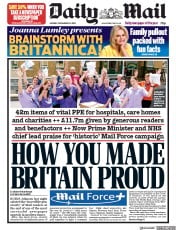 Daily Mail (UK) Newspaper Front Page for 30 November 2020