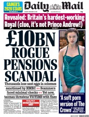 Daily Mail (UK) Newspaper Front Page for 30 December 2019
