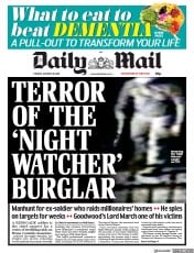 Daily Mail (UK) Newspaper Front Page for 30 January 2018