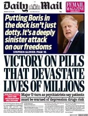 Daily Mail (UK) Newspaper Front Page for 30 May 2019