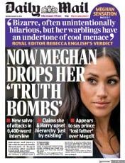 Daily Mail (UK) Newspaper Front Page for 30 August 2022